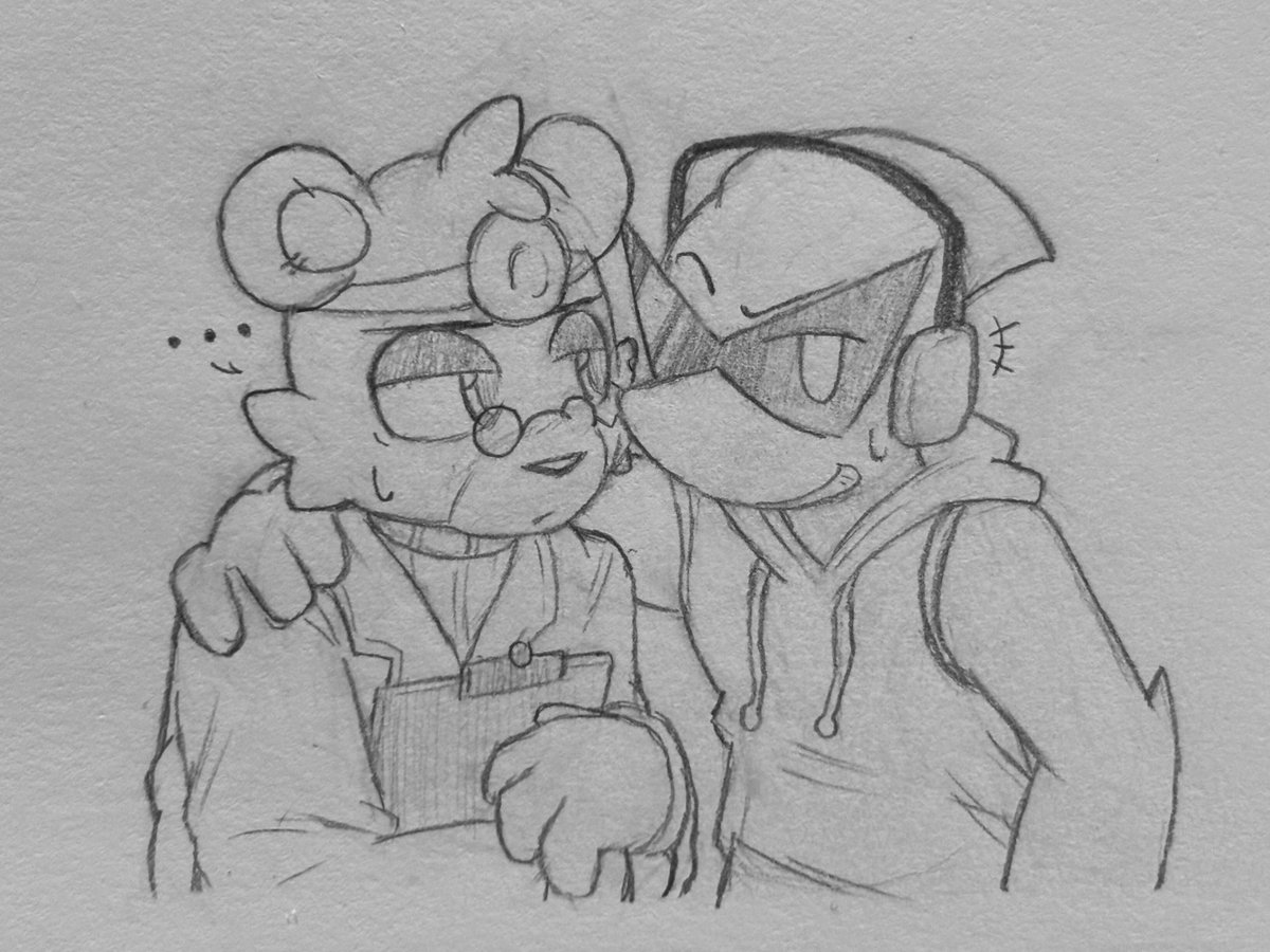 EmirRodrigay's tweet photo. Toons Universe fanart of Patcher and Discard 🐻🐬 (mostly a drawing suggestion from my friend but yknow) #toonsuniverse https://t.co/aLj0u9TN2c