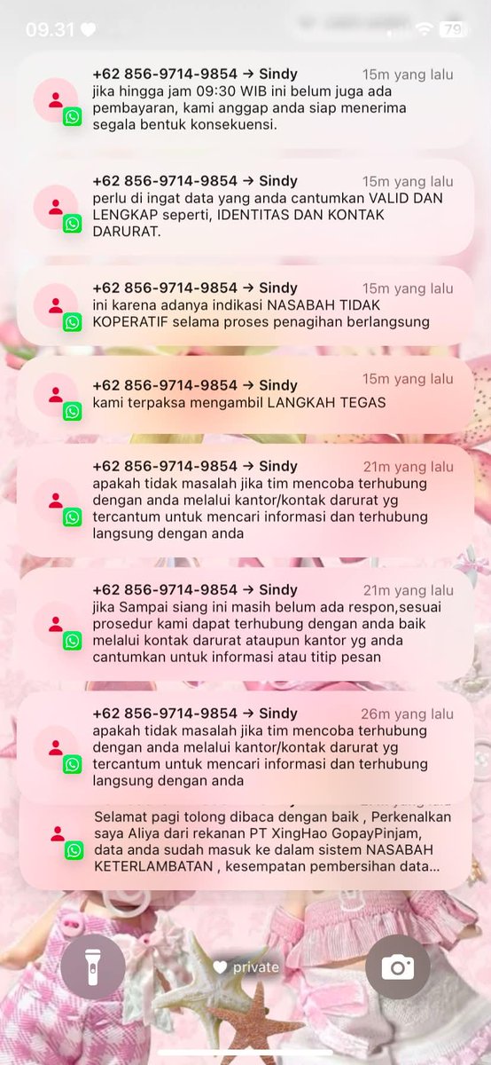 Hidupsebagai62's tweet photo. Parah banget ya Gopay Pinjam
Belum jatuh tempo juga...

Emg masih sebebas itu data kita diakses penagih gini ya? https://t.co/FUPi2NpJXP