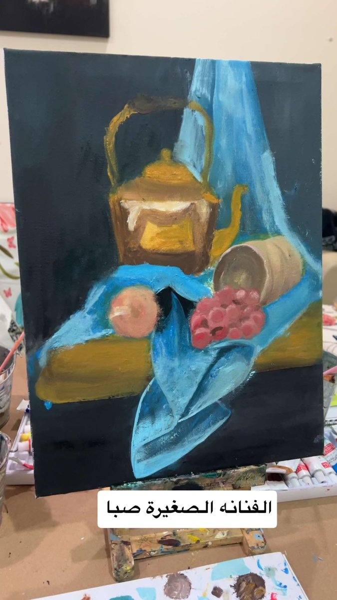 LaylaAljafen's tweet photo. نتائج اول كلاسات الرسم في المرسم 
مع فنانات شغوفات واعدات 
#مرسم_ليلى 
#بريدة https://t.co/bSTHF1juk7
