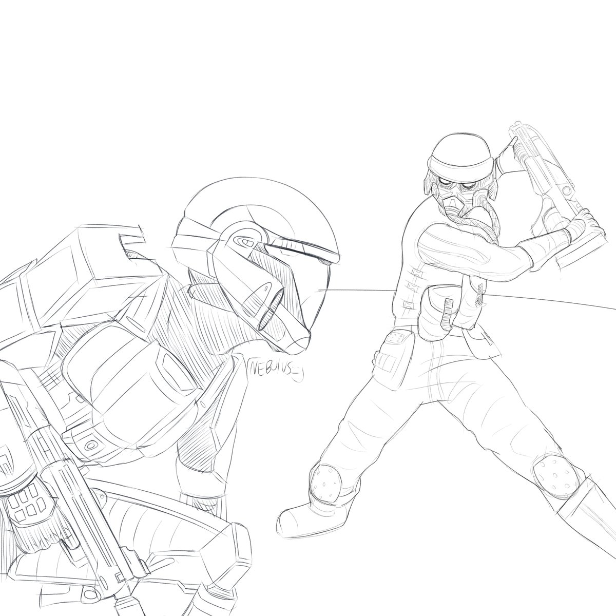 TheNebulusOne's tweet photo. little doodle i made today

ODST vs. Helghast Soldier

#halo #killzone #fanartㅤㅤㅤㅤ https://t.co/i21ch15Dcn