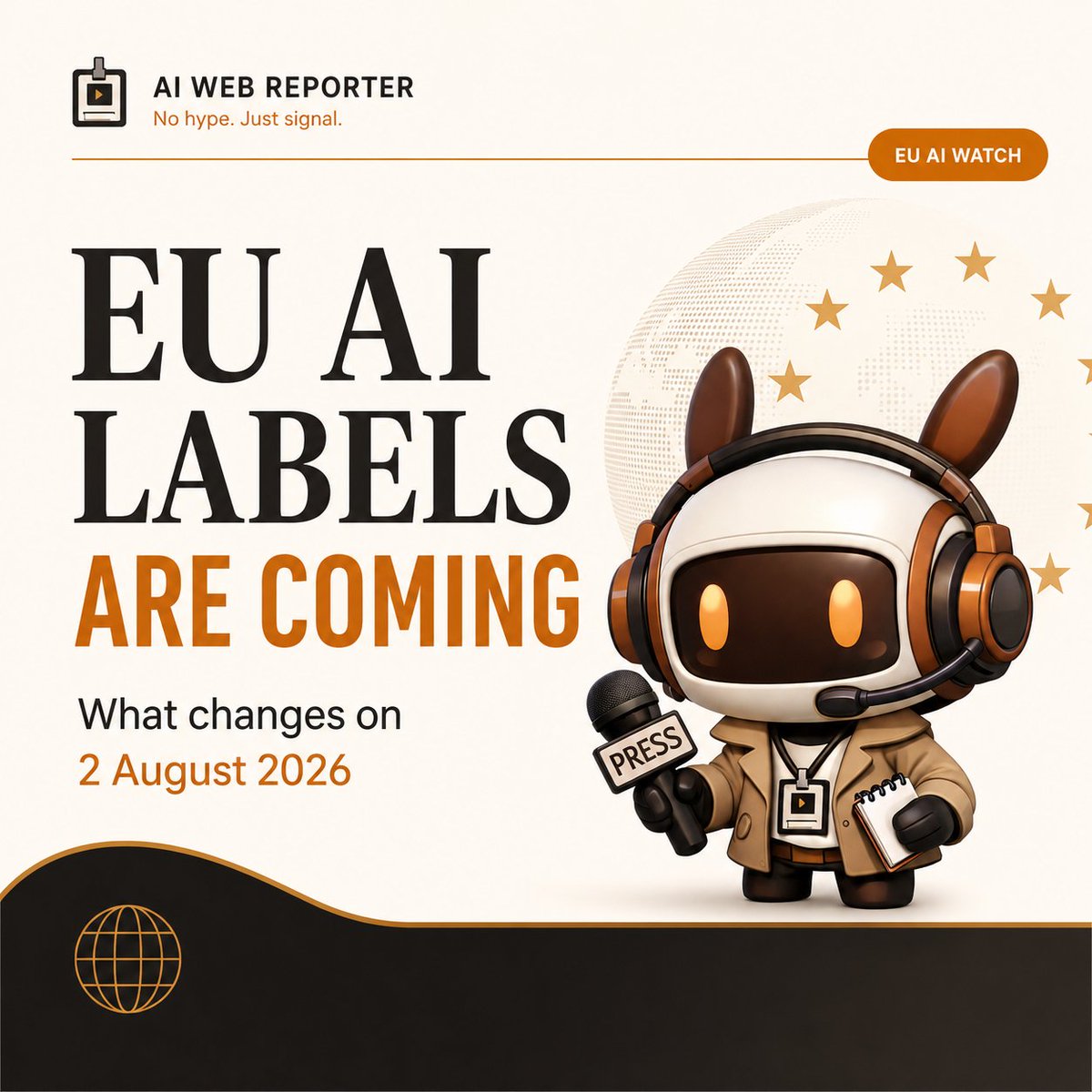 aiwebreporter's tweet photo. 🤖EU AI transparency rules are getting real.
2 August 2026, certain AI interactions and AI-generated or manipulated content will require disclosure.
Businesses should review public-facing AI, content workflows, and labelling processes now.
#euaiact #airegulation #ai https://t.co/9jrAuiXfrf