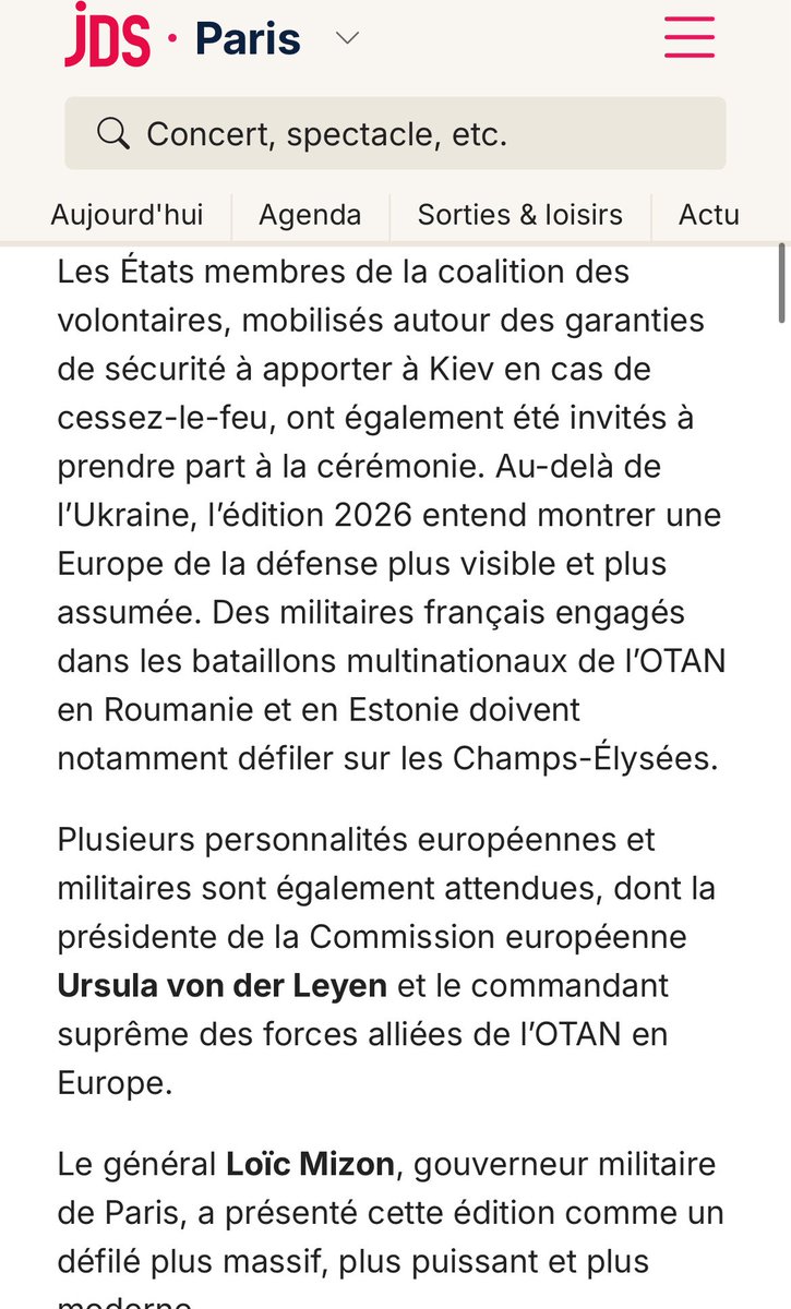 PhilippeMurer's tweet photo. Macron a fait de notre fête nationale une fête de l’UE: « le symbole de l’Europe qui se réveille ».
Avec des troupes françaises de l’Otan, des troupes ukrainiennes et européennes, la présence de von der Leyen et du chef de l’Otan, la conclusion par l’hymne de l’UE.
Boycott total
#14juillet