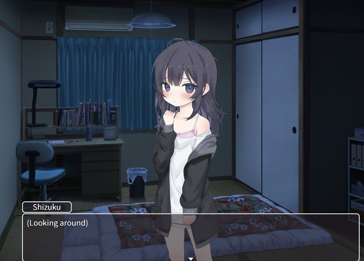 _Owlbyte_'s tweet photo. Just remembered that I bought this game I saw on a twitter ad for $8. Within the first 10 seconds of starting the game your land lord asks you to adopt this completely random girl with no payment whatsoever. 10/10 https://t.co/MuExXQvrCW