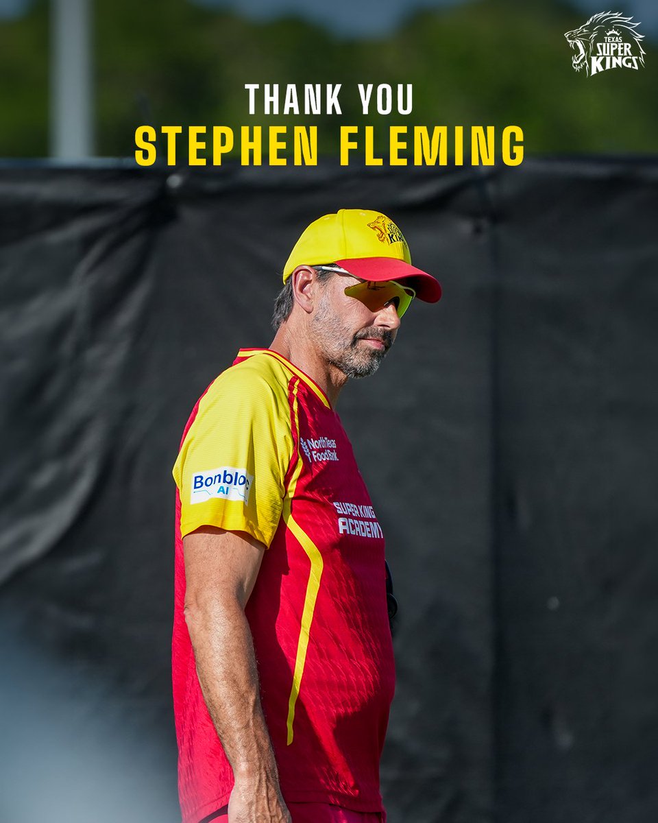 sanjayseyas's tweet photo. 🚨 BREAKING: Stephen Fleming steps down as Head Coach of CSK, JSK &amp; TSK. 🤯 End of an era? #CSK #TSK #JSK #stephenfleming https://t.co/tAWQBQTSqk