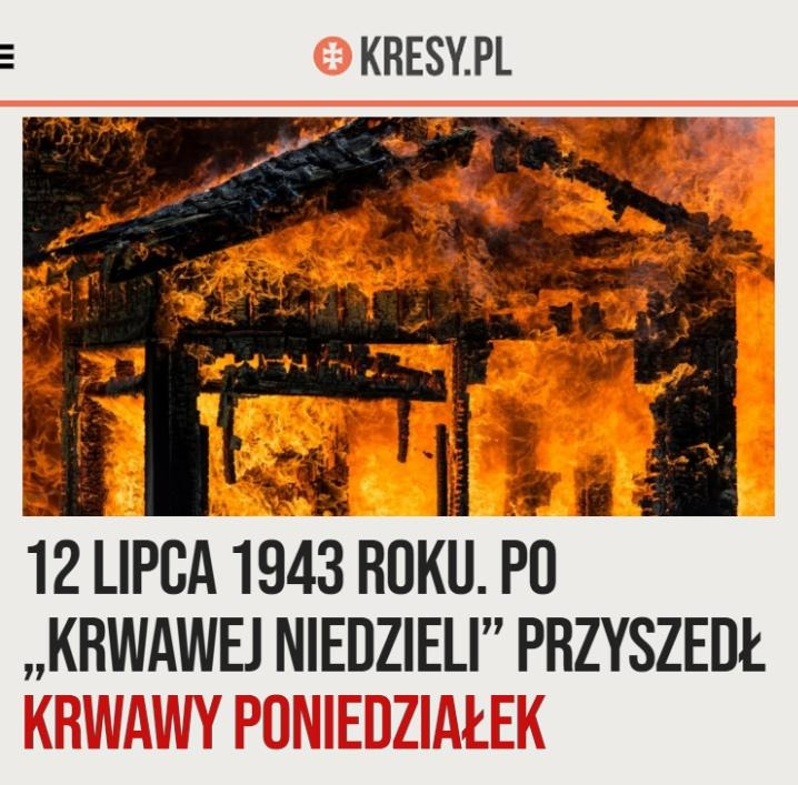 PUsiadek's tweet photo. Po krwawej niedzieli przyszedł krwawy poniedziałek❗

Przedwczoraj wspominaliśmy krwawą niedzielę z 11 lipca 1943 roku, gdy UPA zaatakowała około stu polskich miejscowości na Wołyniu. Ale ludobójstwo nie skończyło się wraz z tamtym dniem. Nazajutrz, w poniedziałek 12 lipca, mordy trwały dalej.

Tego dnia oddziały UPA, bojówki OUN oraz zmobilizowani miejscowi chłopi kontynuowali rzeź polskiej ludności. Według ustaleń Ewy Siemaszko i Tomasza Berezy napady objęły 12 lipca 67 miejscowości i dwa majątki, głównie w powiatach horochowskim i włodzimierskim. Zginęło co najmniej 2020 osób. I jest to liczba minimalna.

Za suchymi liczbami kryją się konkretne wsie i konkretni ludzie. W Zagajach zamordowano około 260 Polaków. W Majdańskiej Hucie 183. W Rudni 140. Ginęły całe rodziny, kobiety, dzieci i starcy. W Stężarzycach zabito także księdza Karola Barana.

Napastnicy otaczali polskie osiedla, wyłapywali mieszkańców w domach i na drogach ucieczki. Do zabijania używali broni, siekier, wideł i noży. Po wszystkim gospodarstwa rabowano i palono. A w kolejnych dniach patrole UPA tropiły ocalałych ukrywających się po lasach.

Ludobójstwo nie było tylko 11 lipca inie było tylko na Wołyniu. Polacy ginęli z rąk Ukraińskich sąsiadów od 1939 do 1947 roku.

Cześć i chwała ofiarom ludobójstwa na Wołyniu. Niech pamięć o nich trwa mimo upływu lat, milczenia polityków i prób zakłamywania historii. Jesteśmy im to winni. My i następne pokolenia Polaków.⁩
