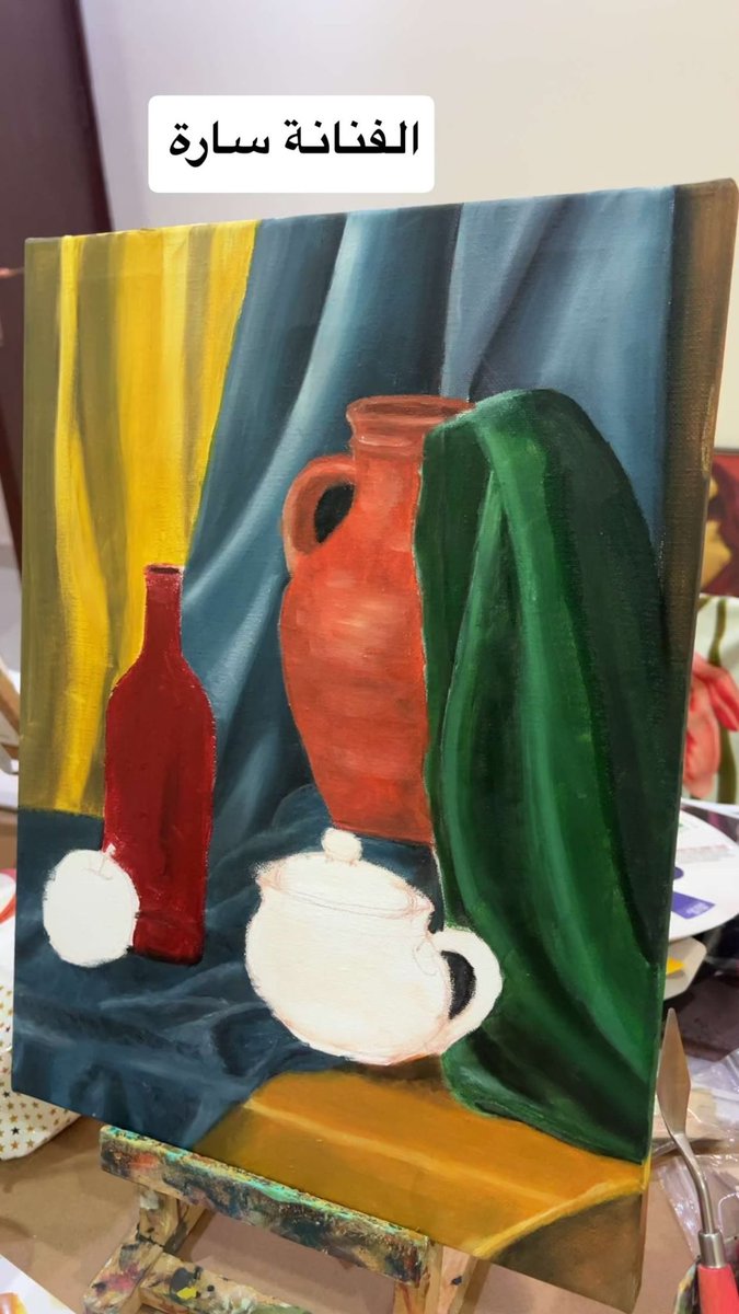 LaylaAljafen's tweet photo. اجوائنا في  اول كلاسات الرسم في المرسم 
مع فنانات شغوفات واعدات 
#مرسم_ليلى 
#بريدة https://t.co/PLkYjmAuYP