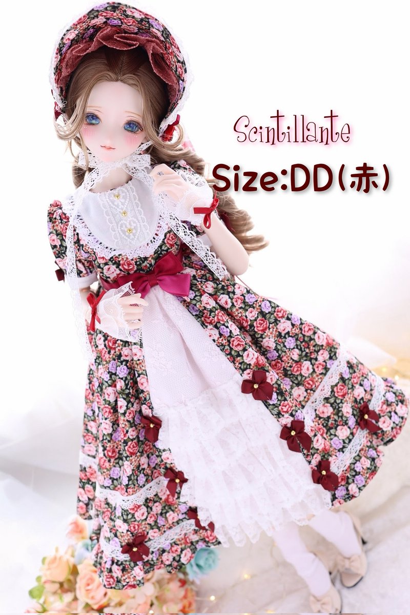 DDサイズのクラシカルワンピースセットをヤフオクにて販売価格で出品し
