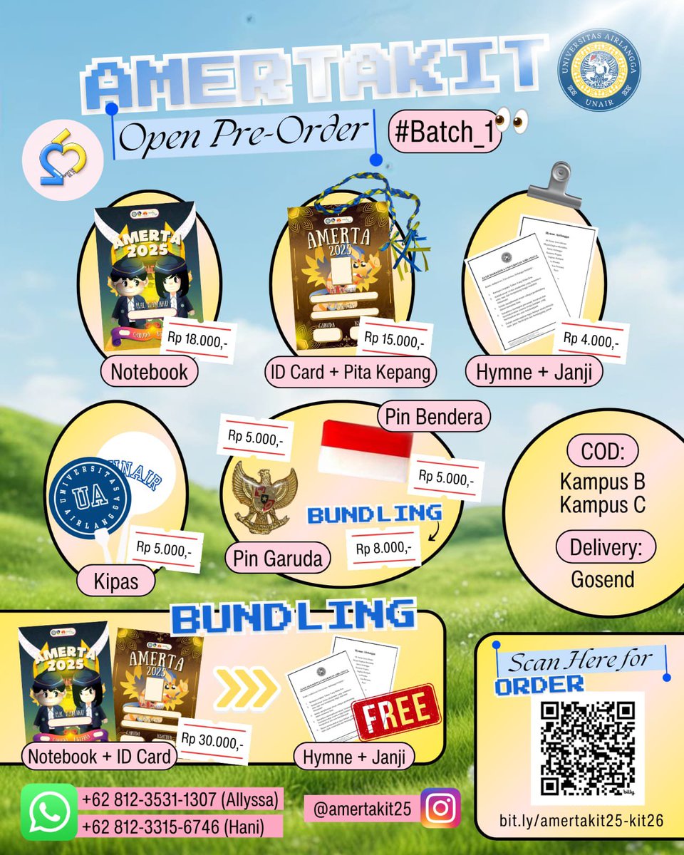 mochiezxx's tweet photo. hai hai helloooww ksatria airlangga 2026! yang lagi cari perlengkapan buat amerta boleh dicek yuuukkk di @amertakit25 , we've been trusted since 2025 loohh guyss!! daripada ribet harus co 1-1 mending langsung bundle dikita ajaa bisa dicek di ig kita harganya murce pwoll 🤩🤟🏻 https://t.co/V9rnMvU8D6