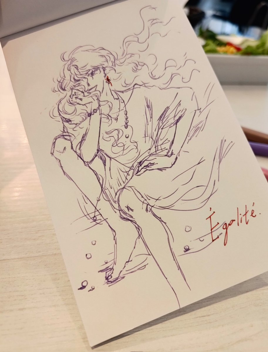 light_lomi311's tweet photo. #ベルサイユのばら

Liberté, Égalité, Fraternité
自由 平等 博愛
.
不知道為什麼突然就很想畫凡爾賽玫瑰，畫捲捲頭髮好療癒喔 https://t.co/FRSHWwWGHs