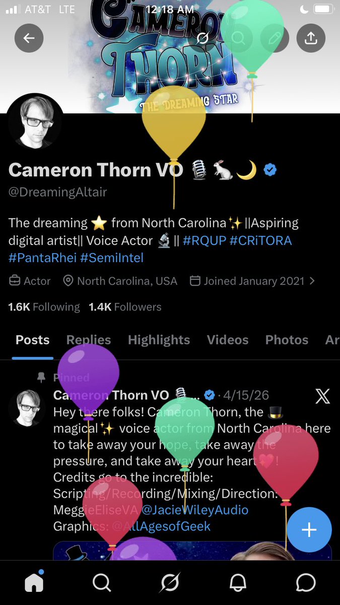 Cameron Thorn VO 🎙🐇🌙 tweet media