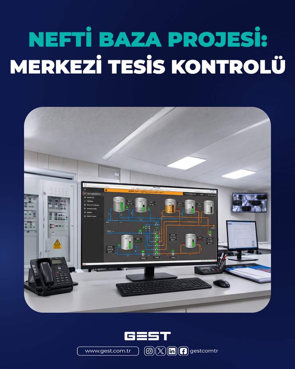 gestcomtr's tweet photo. Nefti Baza deneyimi, tank parametrelerinin merkezden izlenmesinin yalnızca veri toplamak olmadığını gösterir. Bu yaklaşım, karar alma hızını ve operasyon disiplinini güçlendirir.

#GEST #KimyaSektörü #TankOtomasyonu #EndüstriyelOtomasyon https://t.co/WPx7x9VkMx
