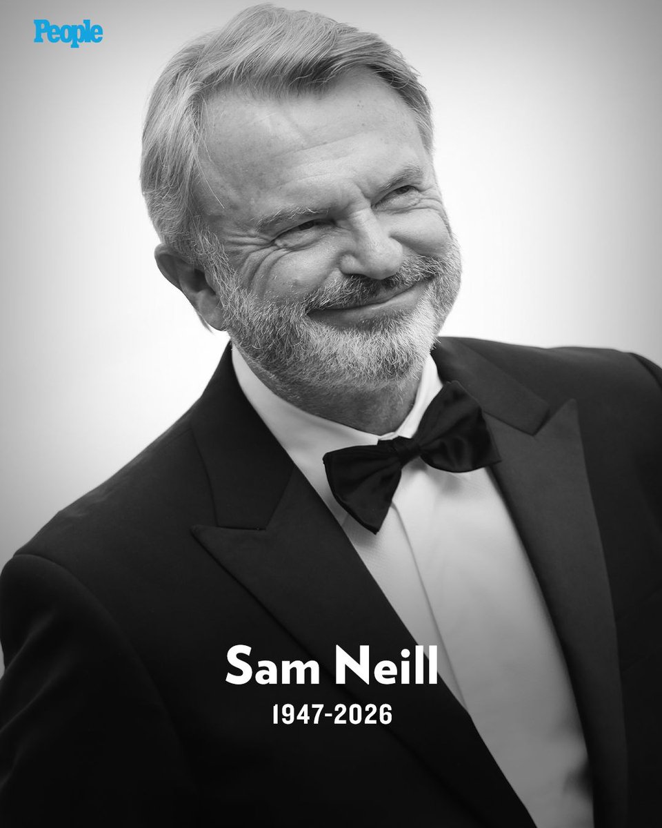 people's tweet photo. 🔗: https://t.co/Y84FzqvIk5

Sam Neill has died at the age of 78. 

Neill was best known for his role in 1993’s 'Jurassic Park' as Alan Grant, the film’s hero. In a statement, his family said that the actor's death was “sudden and unexpected.”

📷: Vittorio Zunino Celotto/Getty https://t.co/hfgUkuPym5