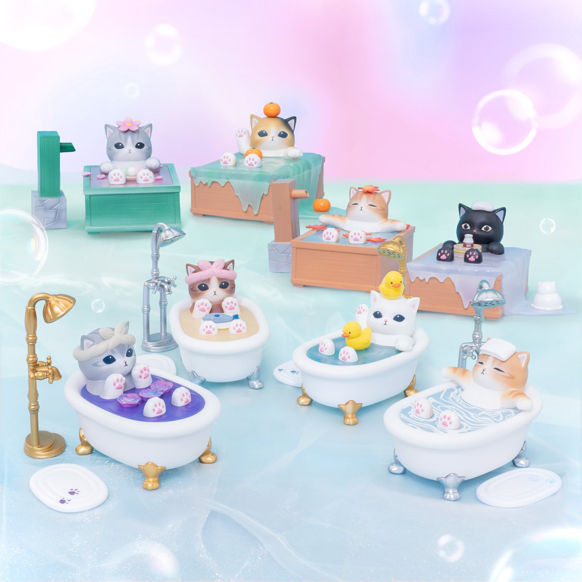 mofusand_kouhou's tweet photo. 【7月17日発売 新グッズお知らせ】

「GPSBOX いいお風呂にゃん フィギュアコレクション」
(全8種ランダム)

お取り扱いについてはスレッドをご確認ください。

#mofusand https://t.co/4Ya2HFQkIK