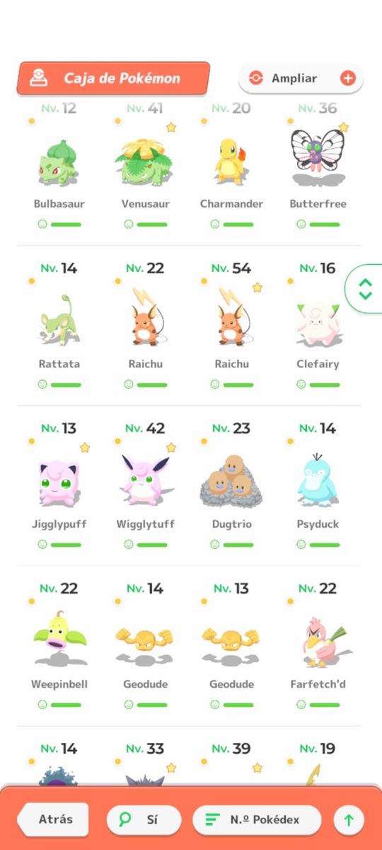Seguido06985685's tweet photo. #PokemonSleep3rd Mi coleccion de shinies hasta ahora https://t.co/kORKhYRvWO