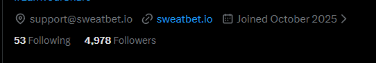 Sweatbet.io tweet media