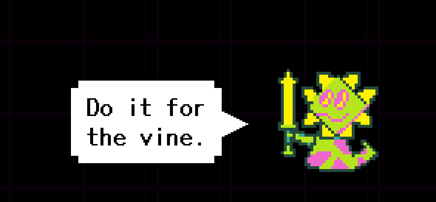 dailytobytrivia's tweet photo. In battle, Floradinns have a 3% chance to say "Do it for the vine." https://t.co/J5tuAVxWep