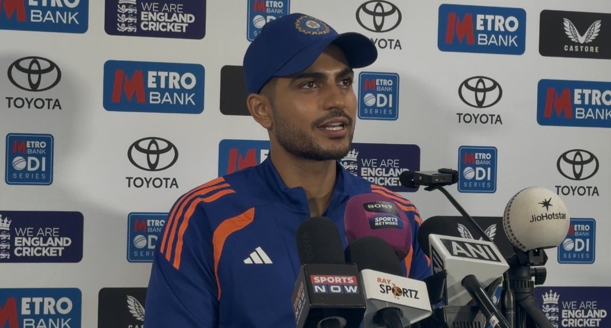 Vimalwa's tweet photo. I think this is the best press conference of captain Shubhman Gill so far in his career. The calmness, authenticity, articulation and a vision of a leader.  His second best was in Vadodra last year and this is mighty impressive. Wait for whole news. 
But mark my words. This is incredibly mellifluous PC which gives huge positive vibes before an important series.