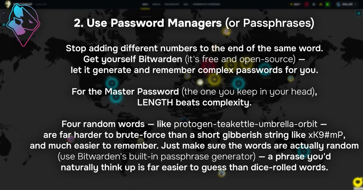 Orion_Z43's tweet photo. We’ve all heard the news about the recent data leak in the furry fandom.
We’ve compiled a quick guide on how to protect your data, and what we at ProtoMap are doing to keep you safe. Read the slides below!

#Furry #CyberSecurity #ProtoMap #FurryFandom #TailTag https://t.co/qZfi3syt5Z