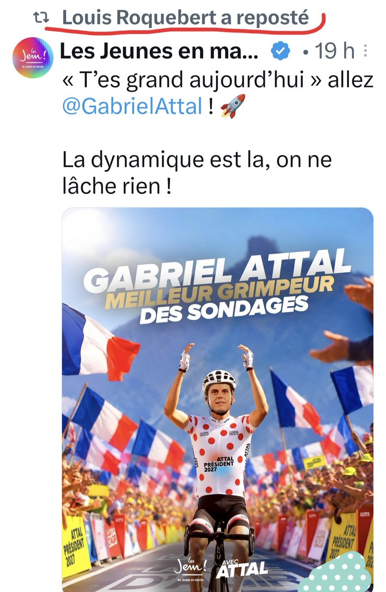 laroulotte49's tweet photo. #roquebert est absent des conseils municipaux où il est élu pour se consacrer à la campagne présidentielle de @GabrielAttal et pour créer ce genre de connerie ! Pendant ce temps là, les choletais financent ses indemnités, quelle honte !
#macronisme
#CholetUnNouveauJour
#cholet https://t.co/UbW9vp38Iv