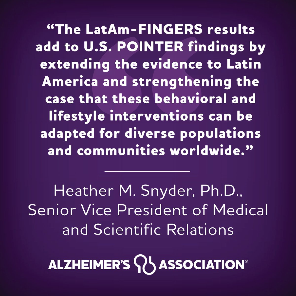 ALZMissouri's tweet photo. 📰 Breaking news from #AAIC26: Lifestyle program improves brain health among older adults at risk for dementia across Latin America — confirming and expanding Alzheimer’s Association-funded U.S. POINTER Trial results. Learn More: https://t.co/xIA0wSOLFe https://t.co/7edjcHHdd9