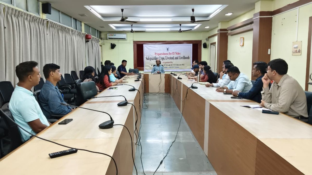 nrcpig's tweet photo. ICAR–NRC on Pig, Guwahati joined the National El Niño Preparedness Campaign by organizing an awareness workshop on "Preparedness for El Niño: Safeguarding Crops, Livestock and Livelihoods" to strengthen climate resilience and preparedness. @icarindia @AgriGoI @ChouhanShivraj https://t.co/qBWE2UlyS0