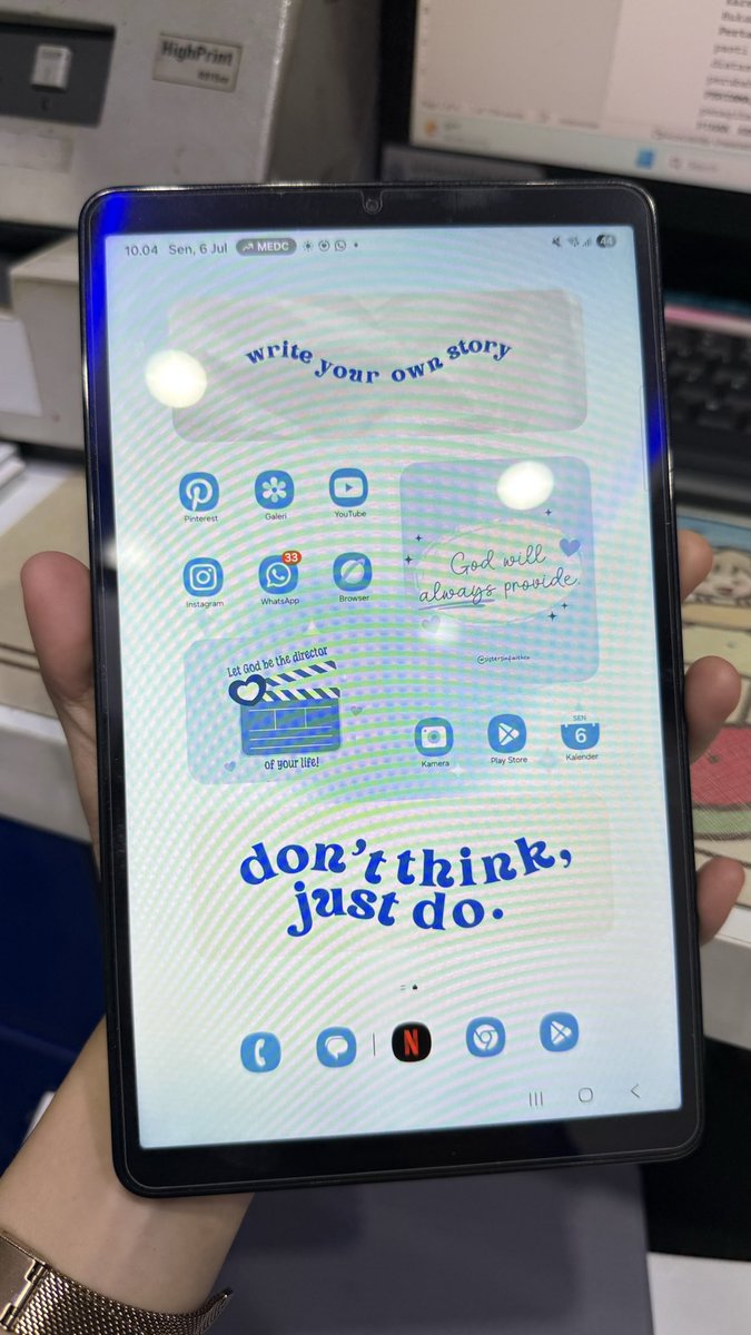 oneullatte's tweet photo. WTS / Jual Samsung Galaxy Tab A11 LTE 📱

✨ Kondisi:
• Pemakaian ±3 bulan
• Fullset lengkap (box &amp; aksesoris)
• Fungsi normal 100%
• Mulus &amp; terawat
• Siap pakai

💰 Harga 2,1jt

Alasan jual: jarang dipakai.
📍Palembang

DM kalau berminat ya. Terima kasih! 🙏
#WTS #Samsung https://t.co/UxWg4h3OMj