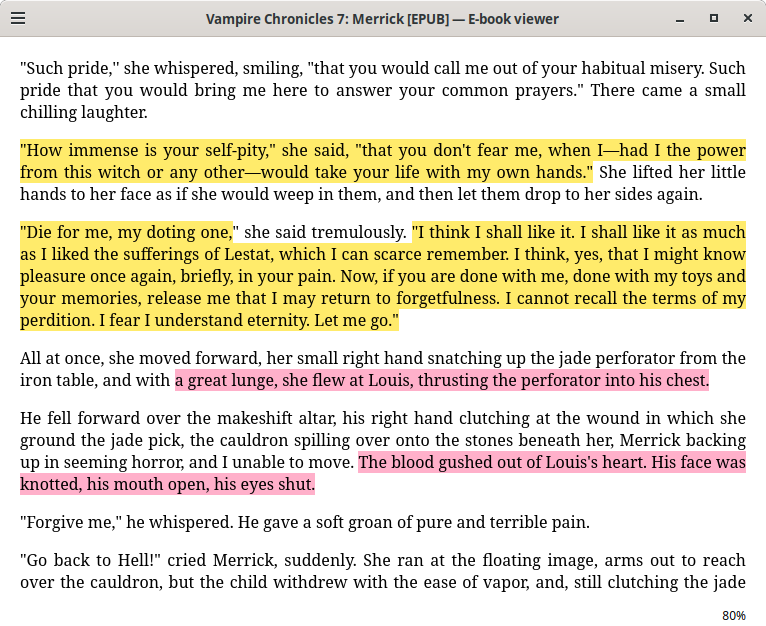 suikamelon6's tweet photo. Lines from #Merrick #Claudia SEANCE scene in comparison to the show #TVL #TheVampireLestat 🧵3
You hung it on the wall, the dress I burned in.
That's what I want to be, car fuel for your self-pity.
Listen to your sad sorrys.
Burn the diaries!
Burn the dress!
Stop saying my name! https://t.co/S1dFtJiD3g