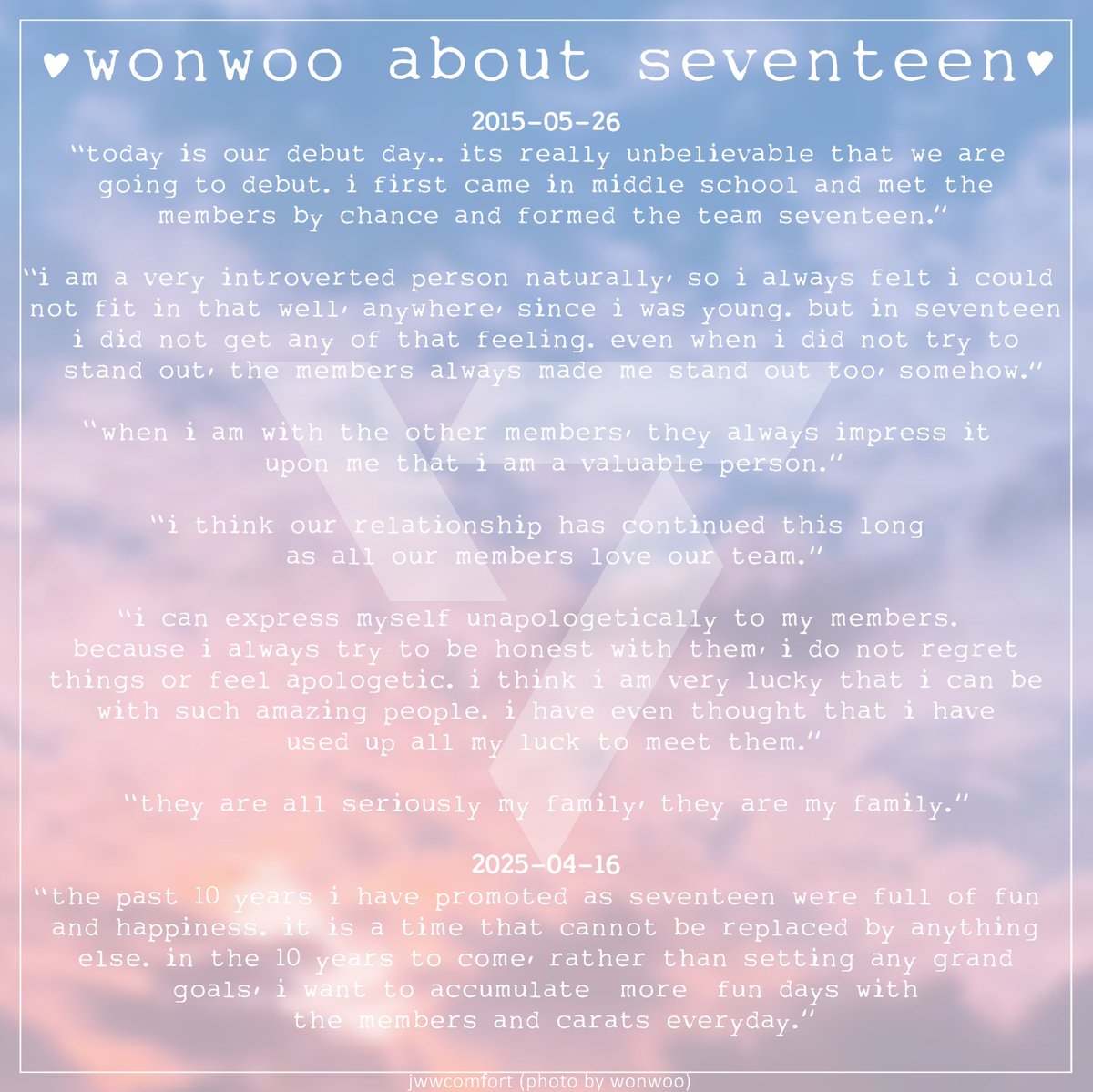 jwwcomfort's tweet photo. .• oh, why is jwwcomfort posting today? ...is it because seventeen renewed their contract? •.

#SEVENTEEN #세븐틴 @pledis_17 https://t.co/R8eNAVrjOH