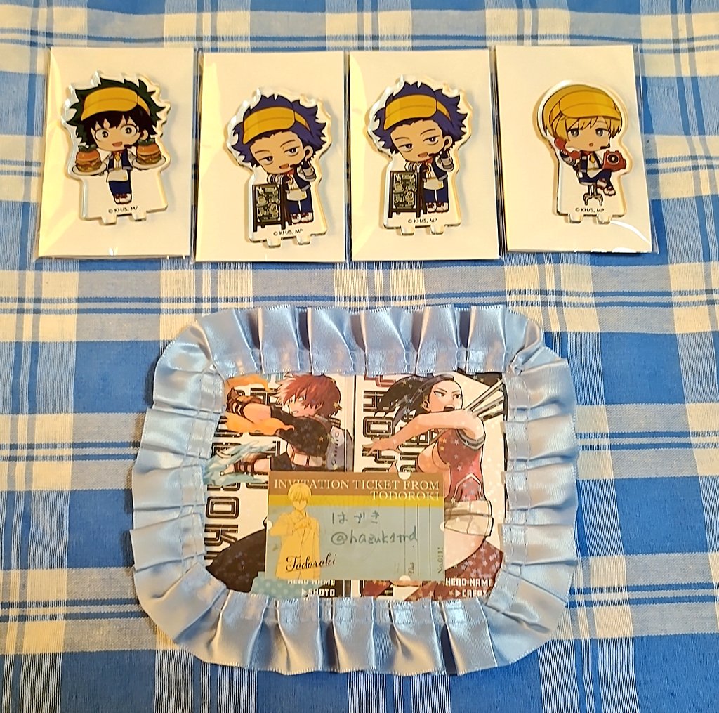 hazuk1trd's tweet photo. 【交換】僕のヒーローアカデミア アニメイトカフェ DECOTTO トレーディングアクリルスタンドA Waffle Sandwich Dinner Ver.
譲）緑谷、心操2、物間
求）轟
相互外プロカ必読でお願いいたします https://t.co/3hZFArRtru