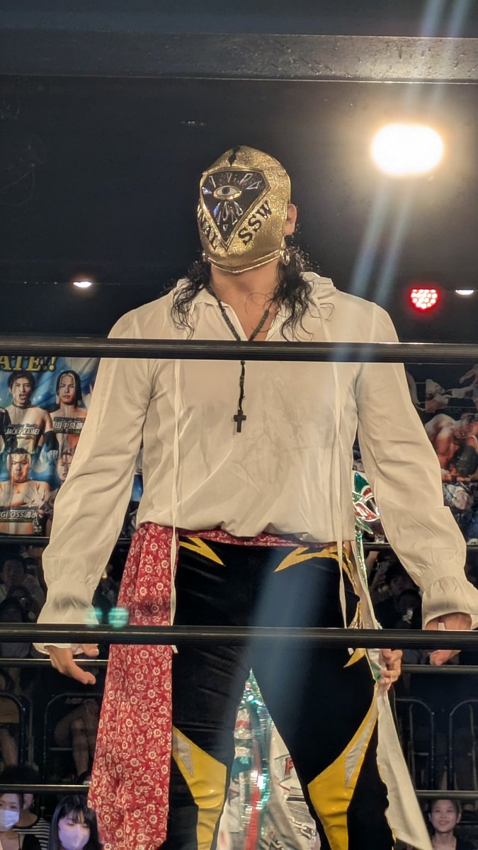 nex_MMM's tweet photo. #DRAGONGATE
#DG_LastFace
大会終了
チーム西濃だったり、お久しぶりディアマンテ選手だったり、マスクマンが５人揃うとヒーロー感があったり、シュン選手が天空に帰る前の最後の試合が帆希選手だったり https://t.co/0Aqwu2AT30