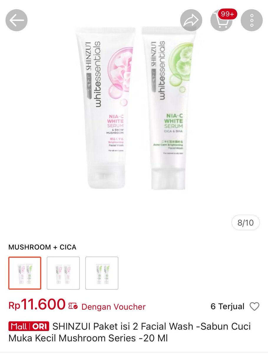 pinkcherries_'s tweet photo. Shinzui facial wash 20ml x 2
cuma 11k

https://t.co/hzOGDc3PzJ https://t.co/tpiOfp1TWF