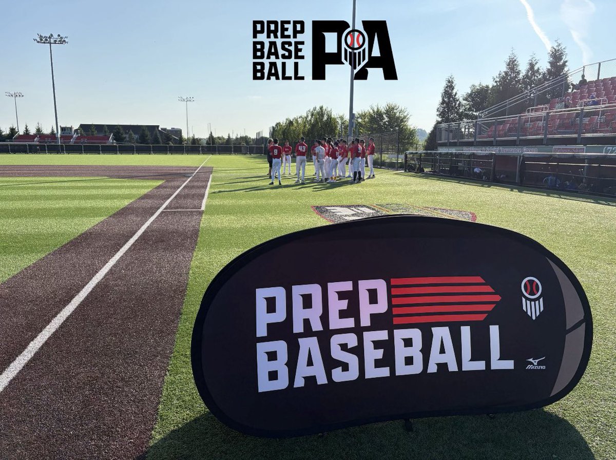 PrepBaseballPA's tweet photo. At the beautiful Rose Memorial Park home of the Washington and Jefferson Presidents for the Western PA Summer Open Games

Follow along for highlights of the event’s top performers💪

#PAOpenGames https://t.co/xphYbAxAV9