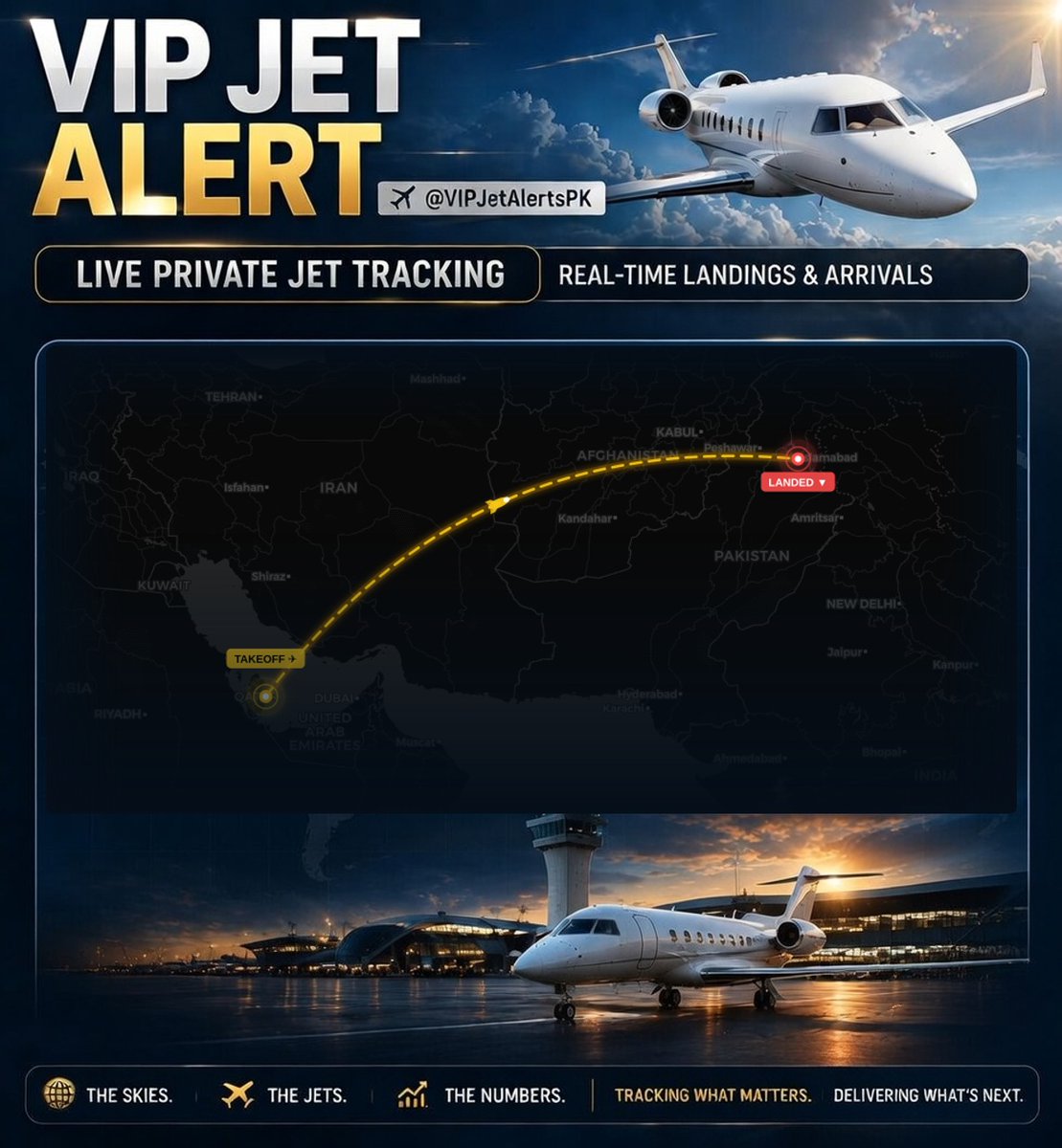 VIPJetAlertsPK's tweet photo. 🛬 Shahbaz Sharif's Jet has just landed!

📍 Arrived at: PAF Base Nur Khan (OPRN)
🕐 Arrival time: 04:57PM PKT
🛫 Departed from: Hamad Int'l (DOH) at 11:42AM +03
⏱️ Flight time: 3 hr 15 min
⛽ Est. fuel used: ~6,175 litres

✈️ PAK2

#PAK2 #Pakistan #Aviation https://t.co/MXn4uGgELm