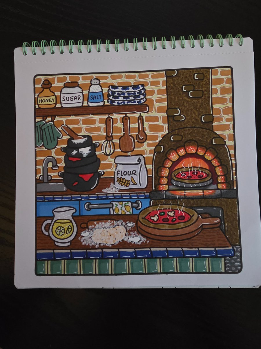 hermajestjay's tweet photo. Coloring is the best everyone should do it (ohuhu markers, coco wyo little corner coloring book) https://t.co/0HpfmDWFph