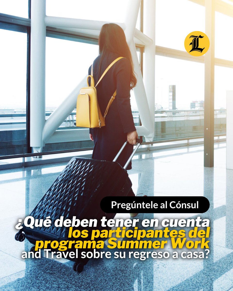 ListinDiario's tweet photo. #PregúntelealCónsul | A medida que el verano concluye, otra temporada de aventuras, muchos participantes del programa Summer Work and Travel 2026 se enfrentan a una realidad importante: regresar a casa.

🔗https://t.co/NCKbmjqUGF

#SWT #J1 #ListínDiario https://t.co/M4yOhcDlRQ