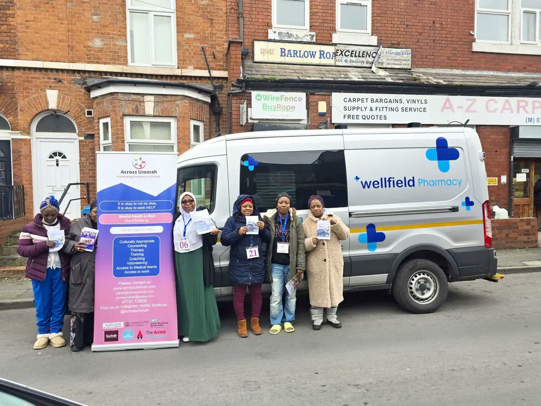AcrossUmmah's tweet photo. From NHS health checks and vaccinations to blood pressure, weight and BMl checks, food and pantry support, toiletries, and hands-on help with the NHS App. https://t.co/2KVQiTDKJo