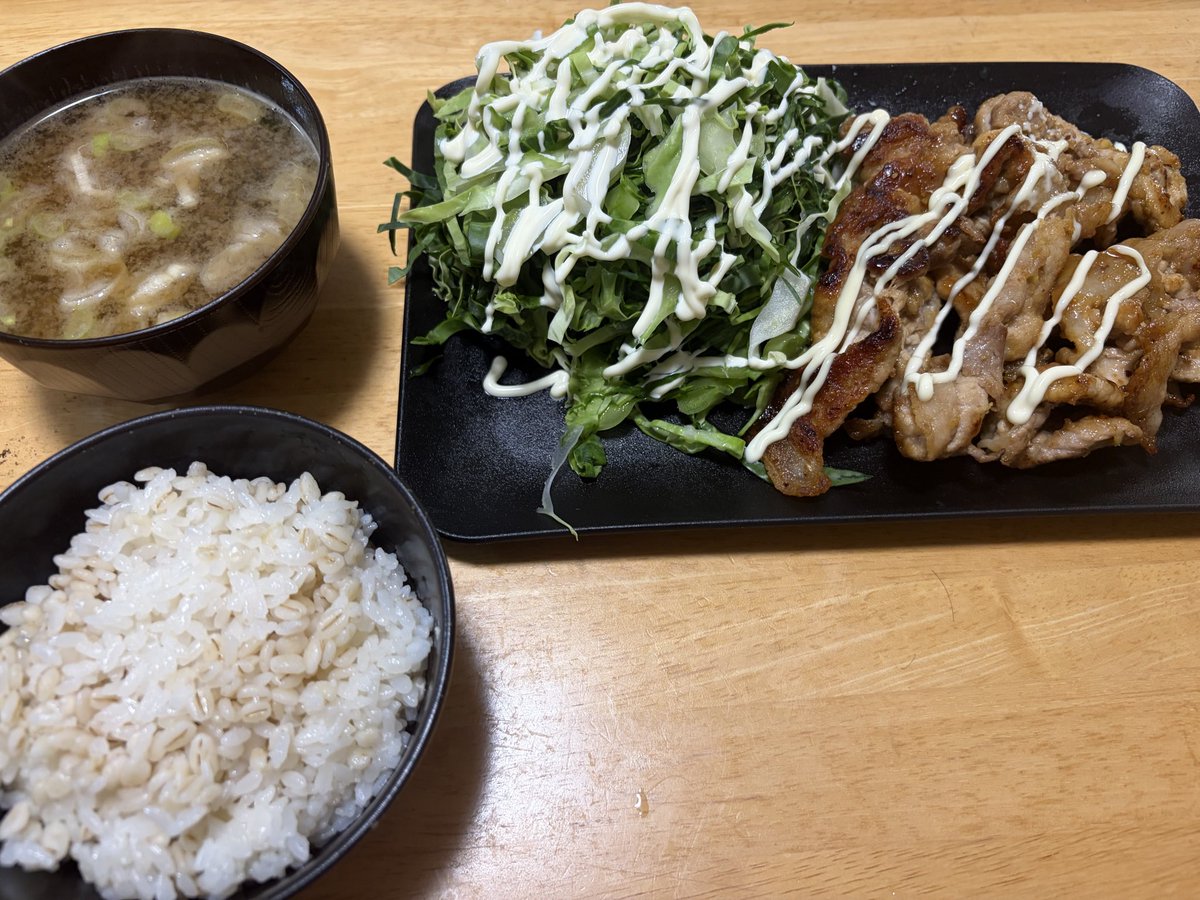 edo00_00's tweet photo. なんか月曜日からどっと疲れが〜
今日は飲まずに生姜焼き作ったので食べて寝ます💤 https://t.co/83m1v3TNtz