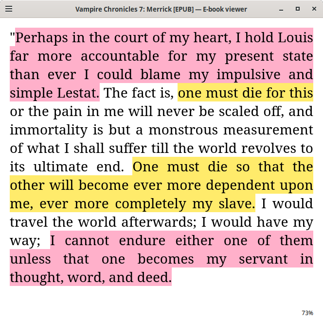 suikamelon6's tweet photo. Lines from #Merrick #Claudia DIARY #TVL #TheVampireLestat 5
I liked him better
I even thought about poisoning you instead of him
'Cause there's a little etching on your rib cage, says you're a slave.
I knew I could count on you to trail me, like a dumb dog anywhere I went https://t.co/KkwiU4Am2Z
