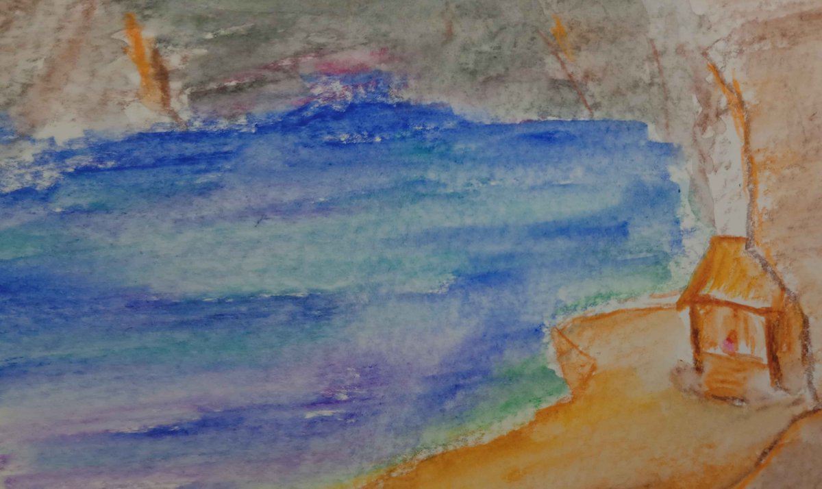 Core3Q24772's tweet photo. #造之風の落書き
#湖
#イラスト
#絵描きさんと繋がりたい

今日投稿した「贄の七回忌」の舞台(？)のイメージを描きたかった https://t.co/yRz01RlzHA