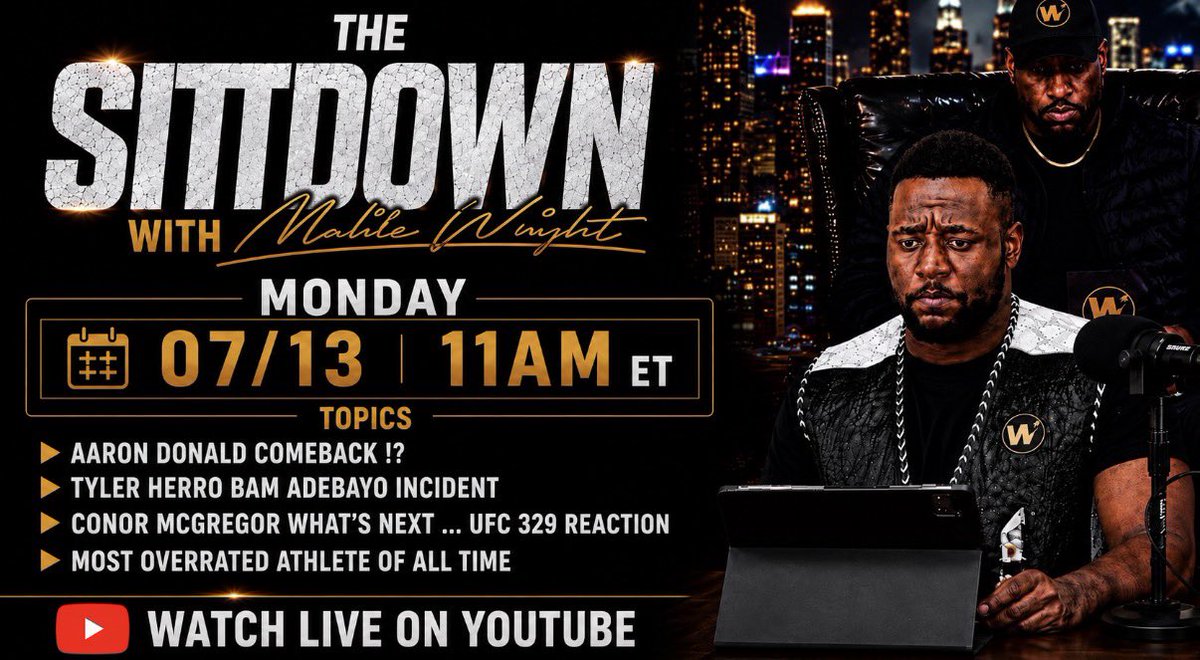 sitdown513's tweet photo. Today’s the day… don’t miss the grab your popcorn kind of show as the Sitdown Morning Show will be LIVE at 11:00 am EST 👀🍿

@Wrightreportt @Fvlmer @LowRes246 @SenseiSaf and @AlexyKnowsBall have plenty to talk about

https://t.co/wv4utZnSrO https://t.co/A7z9oZQ0IP