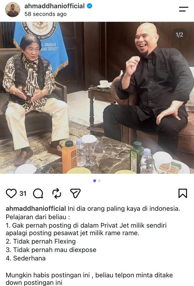 LambeSahamjja's tweet photo. anjirrr posting kek gini si ahmad dani lamgsung di telpon suruh takedown? https://t.co/1jQtcFSrk9