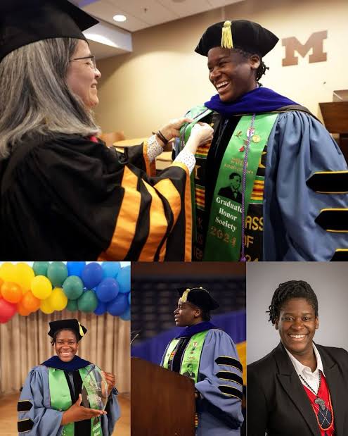 ThinkYoruba_1st's tweet photo. Yoruba scholar, Oluwami Dosunmu-Ogunbi, makes history as first Nigerian and first black woman to earn a doctorate in robotics from the university of Michigan, Ann Arbor, United States.

Yorùbá women making us proud 
#YorubaGreatness https://t.co/Vs2ZW0ALvE
