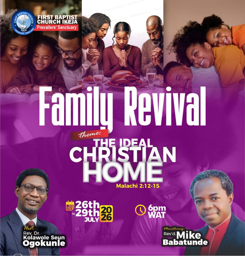 Fbcikeja1's tweet photo. 🏡 FAMILY REVIVAL 2026

“Except the Lord build the house, they labour in vain that build it.” — Psalm 127:1

In a time when families face many challenges, God is calling us back to His perfect design for the home.

Join us for Family Revival 2026 as we gather to learn and pray. https://t.co/zVJ9gT1ymb