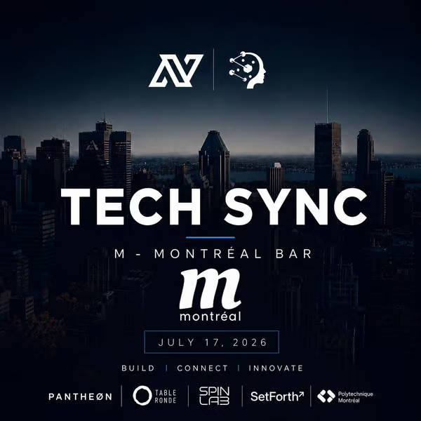 alliance63261's tweet photo. ⚡ Tech Sync 2026

📍 Montréal 
🗓️ July 17

Join founders, builders, developers, investors, and operators for an evening of insightful conversations, a live panel, and high-value networking. 🤝

Because the best opportunities happen after the talks. 🚀 https://t.co/tPMMJVhuNb
