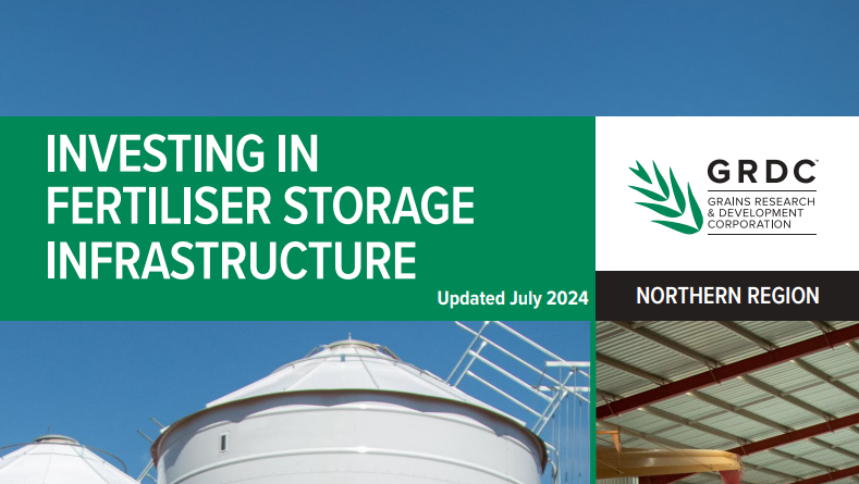 GRDCNorth's tweet photo. Want more information on fertiliser storage? Check out the GRDC publication Investing in fertiliser storage infrastructure here: https://t.co/9waoQC1NQq
#GRDCUpdates #Bell #GrainStorage https://t.co/IoxJkQQkYx