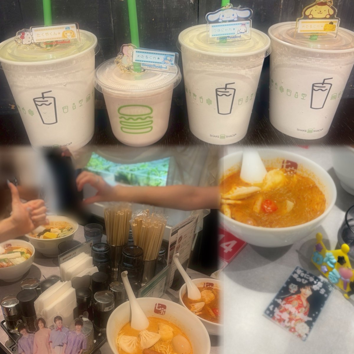 01nnm23's tweet photo. 7.11ピューロランド🌈☁️
念願のメルヘン工房とプリンくんグリできて楽しかった🍮✌️
*️⃣愛好家でごめん✋🏻
帰りに初チーパオできて嬉しかったー！美味しかったー！
その後、甘いものほしいねってなってシェイクシャック行けたのも最高✨️
充実した1日でした！ありがとねぇ☺️👍🏻 https://t.co/lgG3ZrHkrJ