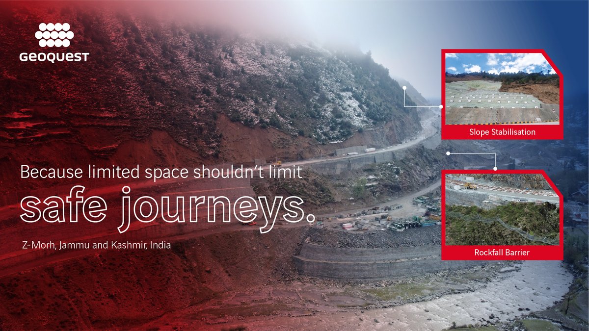 GeoquestIndia's tweet photo. Challenging terrain. Limited space. Smarter engineering.

At Z-Morh, Geoquest India delivered a resilient solution that enhanced safety and all-weather connectivity.

https://t.co/jU8kNFPrqU

#EngineeringResilience #AllWeatherConnectivity #GeoquestIndia #BuildBetterTogether https://t.co/Yk3rjXakOV
