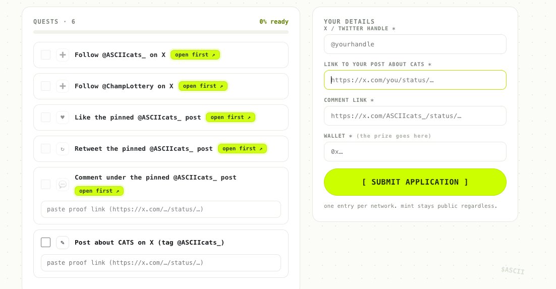 ZeekeOff's tweet photo. fill this form asap https://t.co/Pf04h1brA6 and this is not a whitelist form i guess this one is for token airdrop 🤔

@ASCIIcats_ https://t.co/NSZGR7QpJ5