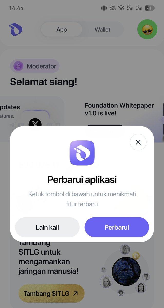 interlinklabsid's tweet photo. Silahkan Perbaharui Aplikasi InterLink Anda 😘🚀

#InterLink #ITLG #ITL https://t.co/qMJrO47kOY