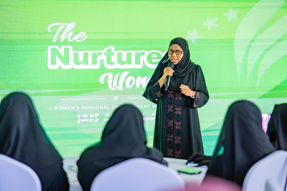 AdhaalathOffice's tweet photo. "THE NURTURED WOMAN" Workshop held by Women's Council of Adhaalath Party
Facilitators:
• Sheikh Mohamed Aneel
• Ustaza Aminath Hudha
• Ustaza Hawwaa Latheef

🗓 Saturday, 11 July
📌 Hulhumale https://t.co/r3V4yiMnmu
